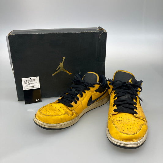 【現状渡し品】【メンズ】 NIKE ナイキ 553558-700 AIR JORDAN 1 LOW UNIVERSITY GOLD スニーカー 160-251106-WA-08-iwa サイズ：28 カラー：UNIVERSITY GOLD/BLACK-WHITE 万代Net店