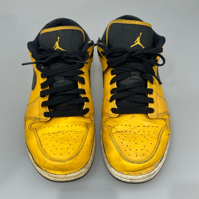 【現状渡し品】【メンズ】 NIKE ナイキ 553558-700 AIR JORDAN 1 LOW UNIVERSITY GOLD スニーカー 160-251106-WA-08-iwa サイズ：28 カラー：UNIVERSITY GOLD/BLACK-WHITE 万代Net店