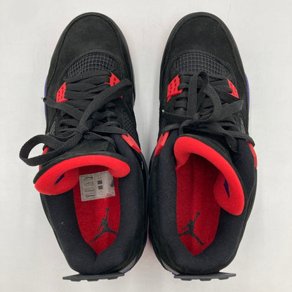 【中古品】【メンズ】 NIKE ナイキ AQ3816-065 AIR JORDAN 4 RETRO RAPTORS 靴 スニーカー 160-250629-NS-18-iwa サイズ：28.5cm カラー：ブラック パープル レッド 万代Net店