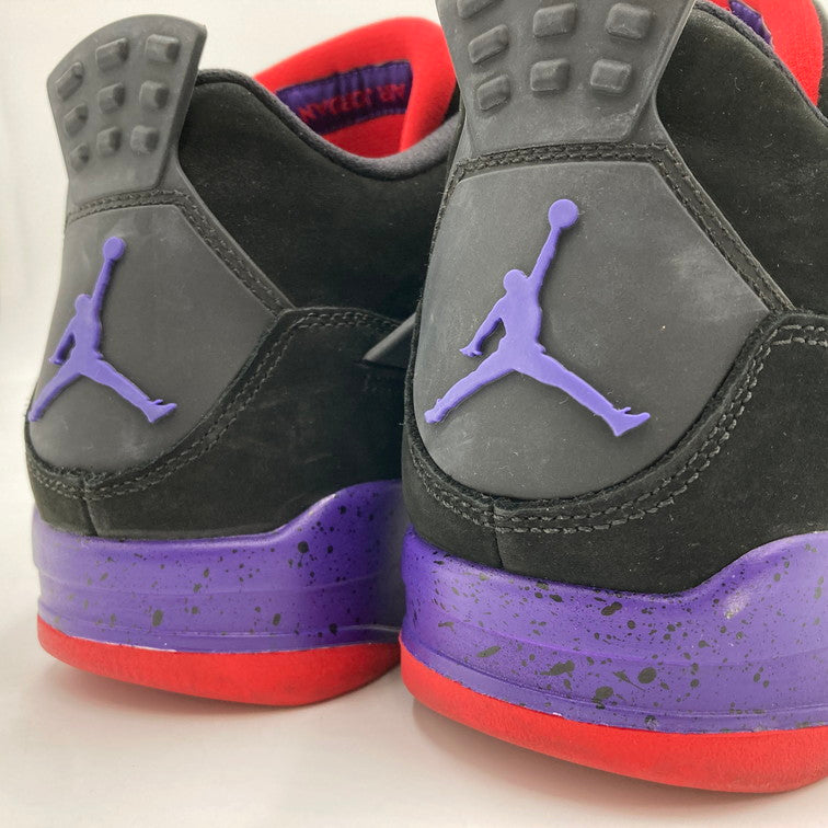 【中古品】【メンズ】 NIKE ナイキ AQ3816-065 AIR JORDAN 4 RETRO RAPTORS 靴 スニーカー 160-250629-NS-18-iwa サイズ：28.5cm カラー：ブラック パープル レッド 万代Net店