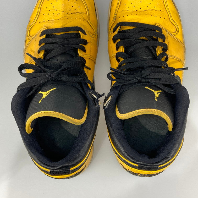【現状渡し品】【メンズ】 NIKE ナイキ 553558-700 AIR JORDAN 1 LOW UNIVERSITY GOLD スニーカー 160-251106-WA-08-iwa サイズ：28 カラー：UNIVERSITY GOLD/BLACK-WHITE 万代Net店