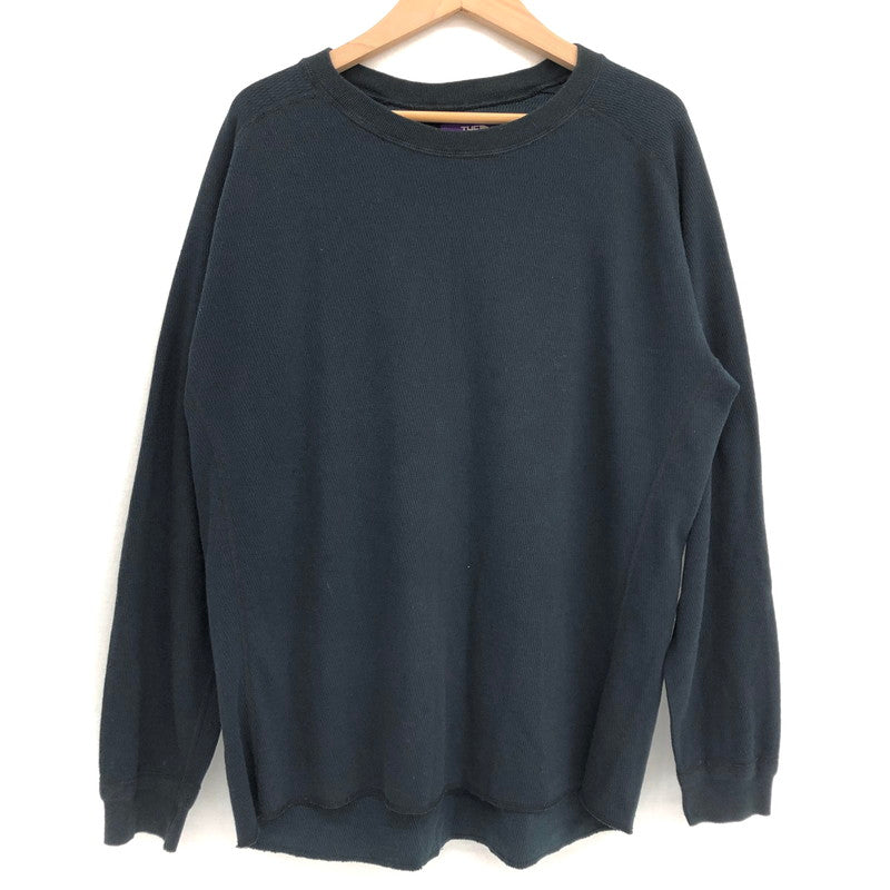 【現状渡し品】【メンズ】 THE NORTH FACE PURPLE LABEL ザノースフェイスパープルレーベル Thermal Field L/S Tee NT3354N サーマル フィールド ロングスリーブ ティー 長袖 Tシャツ ロンT トップス 144-250610-rs-02-fur サイズ：L カラー：ブラック 万代Net店