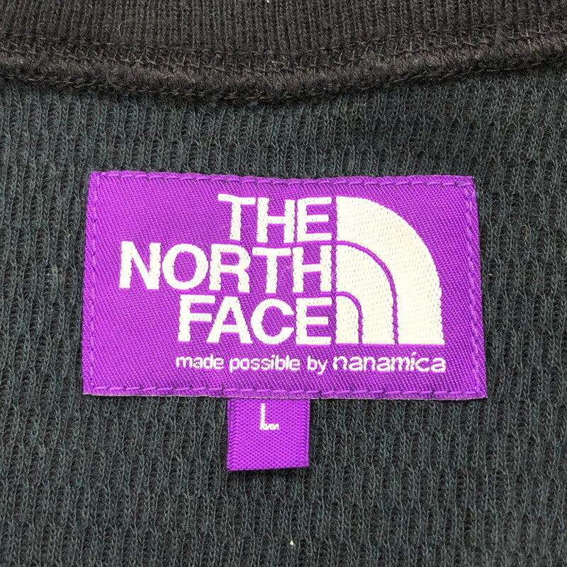 【現状渡し品】【メンズ】 THE NORTH FACE PURPLE LABEL ザノースフェイスパープルレーベル Thermal Field L/S Tee NT3354N サーマル フィールド ロングスリーブ ティー 長袖 Tシャツ ロンT トップス 144-250610-rs-02-fur サイズ：L カラー：ブラック 万代Net店