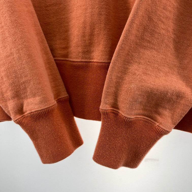 【中古品】【メンズ】 THE FLAT HEAD L/S SW スウェット 145-260209-WA-10-iwa サイズ：SMALL カラー：オレンジ 万代Net店