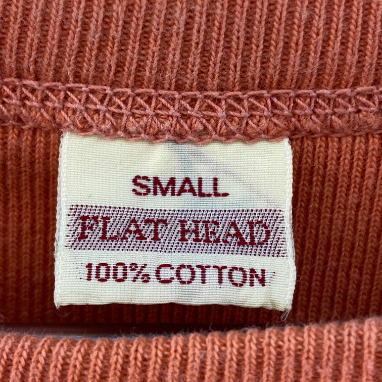 【中古品】【メンズ】 THE FLAT HEAD L/S SW スウェット 145-260209-WA-10-iwa サイズ：SMALL カラー：オレンジ 万代Net店