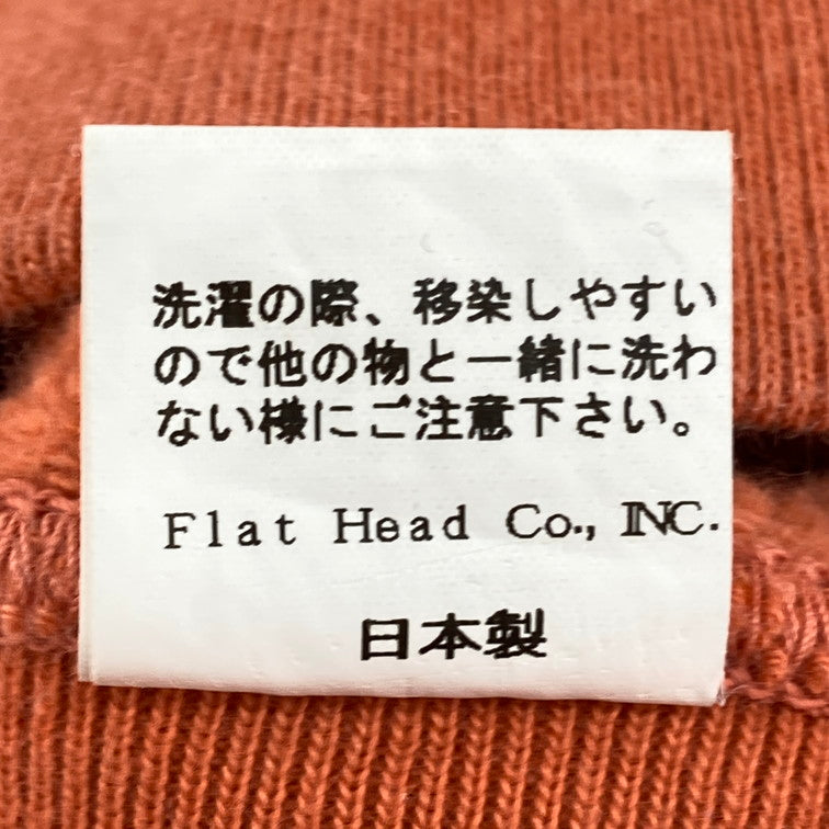 【中古品】【メンズ】 THE FLAT HEAD L/S SW スウェット 145-260209-WA-10-iwa サイズ：SMALL カラー：オレンジ 万代Net店