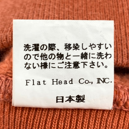 【中古品】【メンズ】 THE FLAT HEAD L/S SW スウェット 145-260209-WA-10-iwa サイズ：SMALL カラー：オレンジ 万代Net店