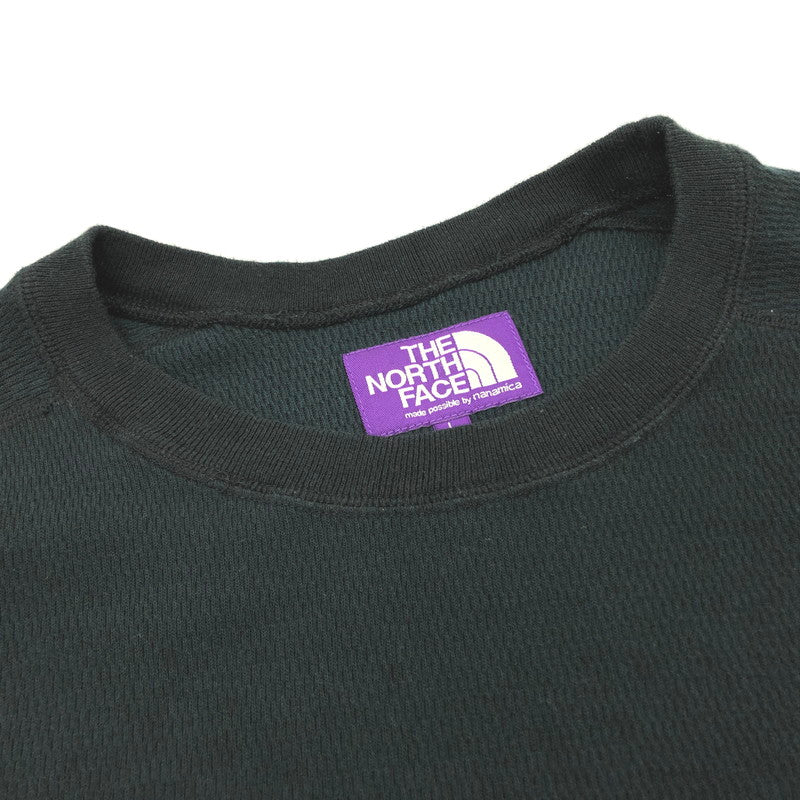 【現状渡し品】【メンズ】 THE NORTH FACE PURPLE LABEL ザノースフェイスパープルレーベル Thermal Field L/S Tee NT3354N サーマル フィールド ロングスリーブ ティー 長袖 Tシャツ ロンT トップス 144-250610-rs-02-fur サイズ：L カラー：ブラック 万代Net店