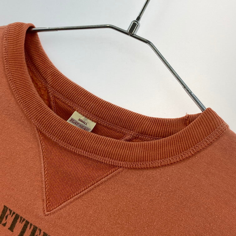 【中古品】【メンズ】 THE FLAT HEAD L/S SW スウェット 145-260209-WA-10-iwa サイズ：SMALL カラー：オレンジ 万代Net店