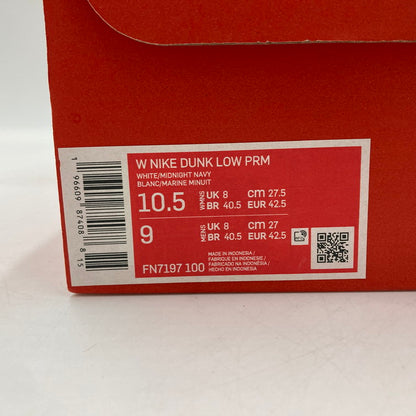 【中古品】【レディース】 NIKE ナイキ FN7197-100 WOMEN’S DUNK LOW PRM 靴 スニーカー 160-250629-NS-19-iwa サイズ：27.5cm カラー：MIDNIGHT NAVY AND WHITE 万代Net店