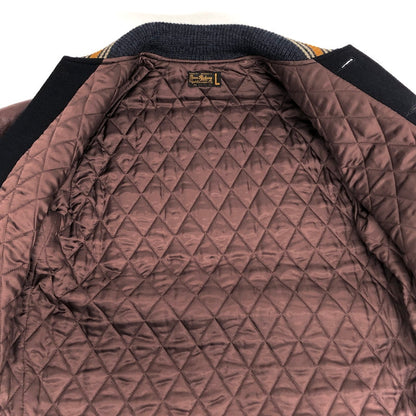 【現状渡し品】【メンズ】 Buzz Rickson's バズリクソンズ MEMORIAL JACKET BR13051 メモリアルジャケット モスキート スタジャン 東洋エンタープライズアメカジ系 アウター 145-251209-rs-04-fur サイズ：L カラー：ブラウン/ネイビー系 万代Net店