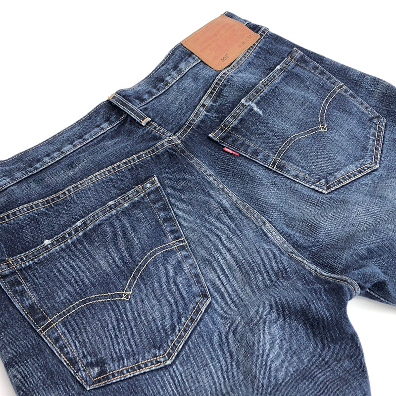 【中古品】【メンズ】 LEVI'S リーバイス 501 ORIGINAL STRAIGHT DENIM 00501-1485 ストレート デニムパンツ Gパン ジーンズ ボトムス 158-260805-rs-04-fur サイズ：W36 L32 カラー：インディゴ 万代Net店