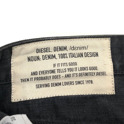 【中古品】【メンズ】 DIESEL ディーゼル D-WILLOH SHORT PANTS ショート デニムパンツ ショーツ ハーフパンツ ボトムス 152-260805-rs-05-fur サイズ：W30 カラー：ブラックデニム 万代Net店
