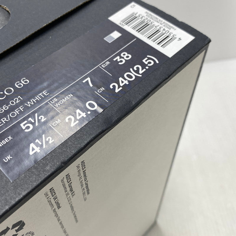 【現状渡し品】【レディース】 ONITSUKA TIGER オニツカタイガー 1183B566 MEXICO 66 メキシコ スニーカー シューズ 靴 166-260910-cs-17-izu サイズ：24cm カラー：SILVER/OFF WHITE 万代Net店
