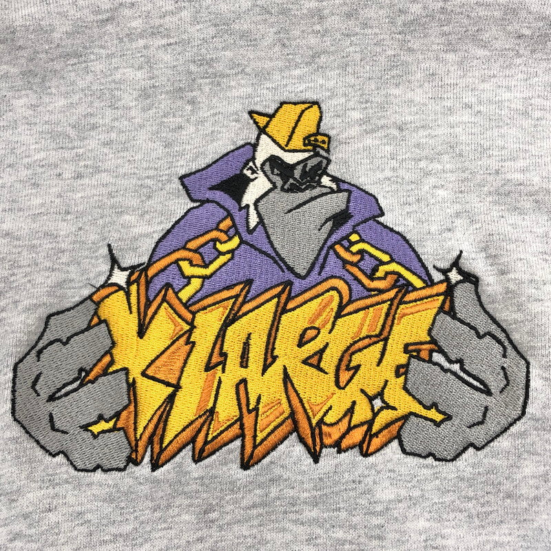 【中古品】【メンズ】 XLARGE エクストララージ LOGO CHAIN PULLOVER HOODED SWEAT 101213012033 ロゴ フーディ パーカー長袖 トップス ストリート系 142-250611-rs-02-fur サイズ：L カラー：グレー 万代Net店