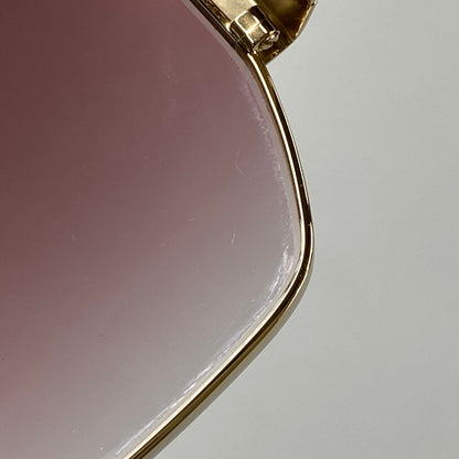 【中古品】【メンズ/レディース】 MARC JACOBS マークジェイコブス MARC 805 SQUARE SUNGLASSES スクエア サングラス 203-260910-cs-23-izu サイズ：59口16-140 カラー：ゴールド×パープル系 万代Net店