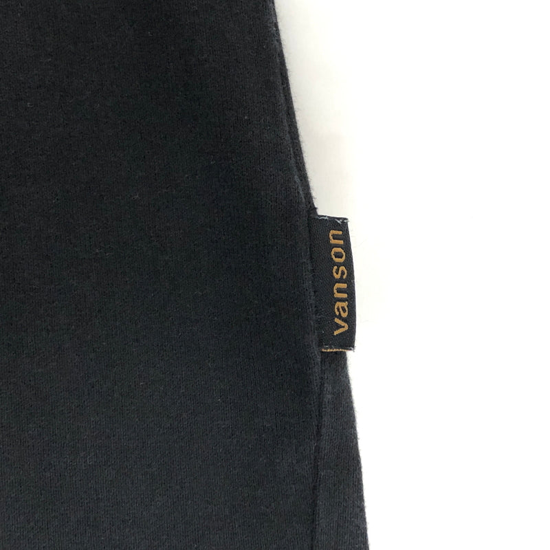 【現状渡し品】【メンズ】 VANSON バンソン L/S TEE 長袖 Tシャツ ロンT トップス 古着 145-261029-rs-06-fur サイズ：M カラー：ブラック 万代Net店