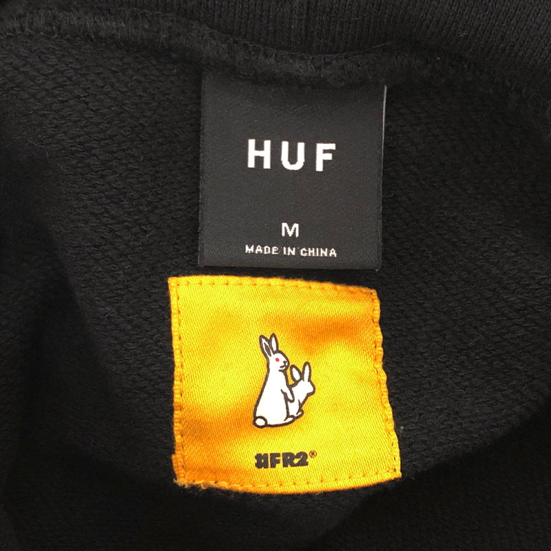 【中古品】【メンズ】 HUF × FR2 ハフ エフアールツー 23SS LOGO HOODIE パーカー 長袖 トップス 142-260805-rs-09-fur サイズ：M カラー：ブラック 万代Net店