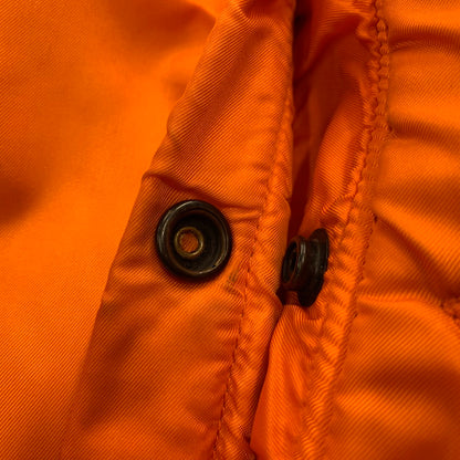 【現状渡し品】【メンズ】 ALPHA INDUSTRIES アルファインダストリーズ SCOVILLジッパー DSA100-69-C-0123 1969年復刻MODEL MA-1 FLIGHT JACKET フライト ジャケット アウター 145-260307-kh-05-izu サイズ：XL カラー：ネイビー×オレンジ 万代Net店