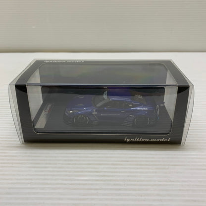 【中古品】 イグニッションモデル 1/43 LB-WORKS GT-R R35 ブルーメタリック IG0787 リバティーウォーク ミニカー 061-260401-AS-9-min 万代Net店