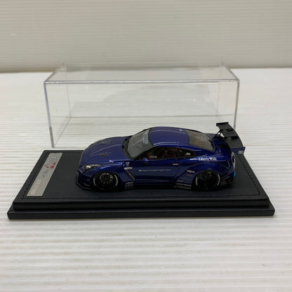 【中古品】 イグニッションモデル 1/43 LB-WORKS GT-R R35 ブルーメタリック IG0787 リバティーウォーク ミニカー 061-260401-AS-9-min 万代Net店