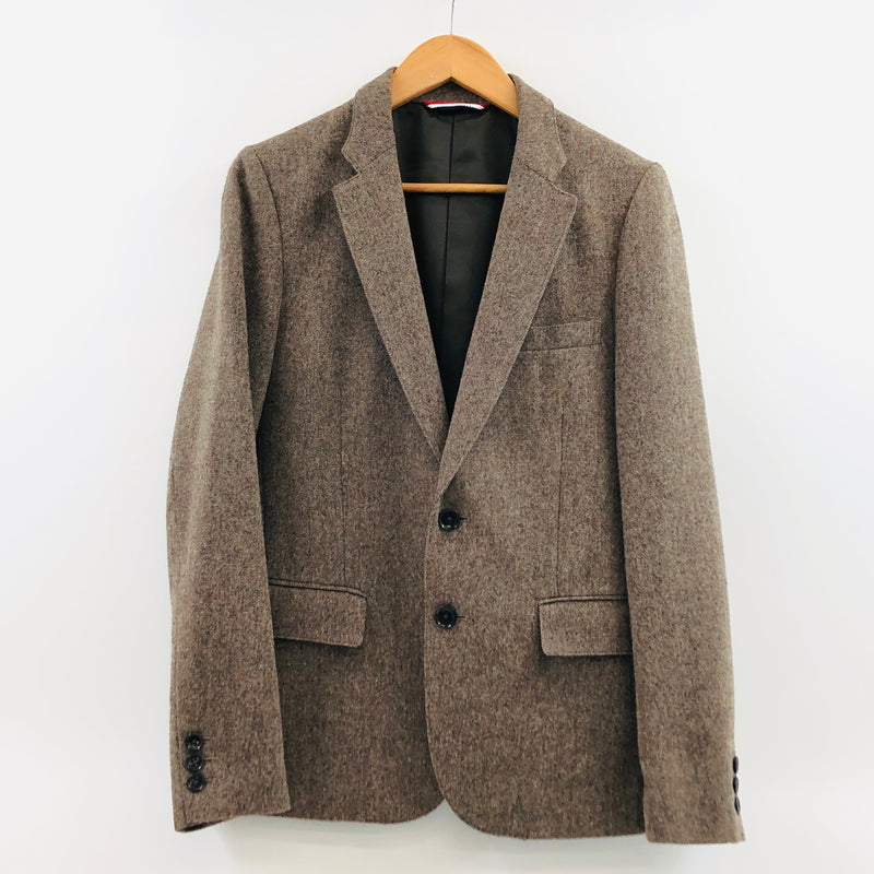 【中古品】【メンズ】 JOURNAL STANDARD ジャーナルスタンダード WOOL POLYESTER TAILORED JACKET 12-010-600-8031-3-0 ウール ポリエステル テーラードジャケット 147-261029-hn-05-fur サイズ：M カラー：ブラウン 万代Net店