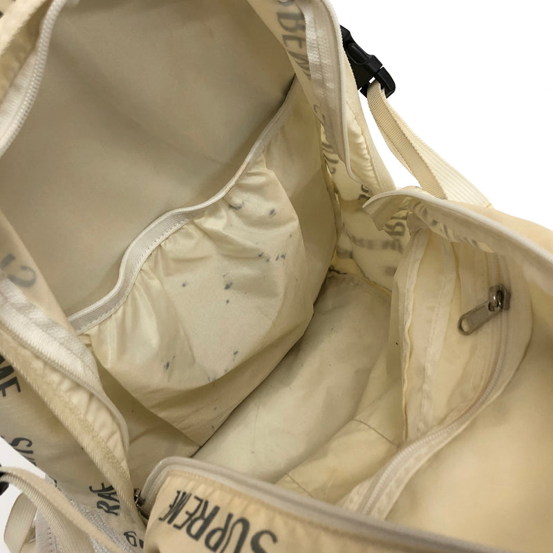 【ジャンク品】【メンズ/レディース】 SUPREME シュプリーム 16AW 3M REFLECTIVE REPEAT BACKPACK バックパック リュック バッグ 鞄 149-260805-rs-10-fur カラー：ホワイト 万代Net店