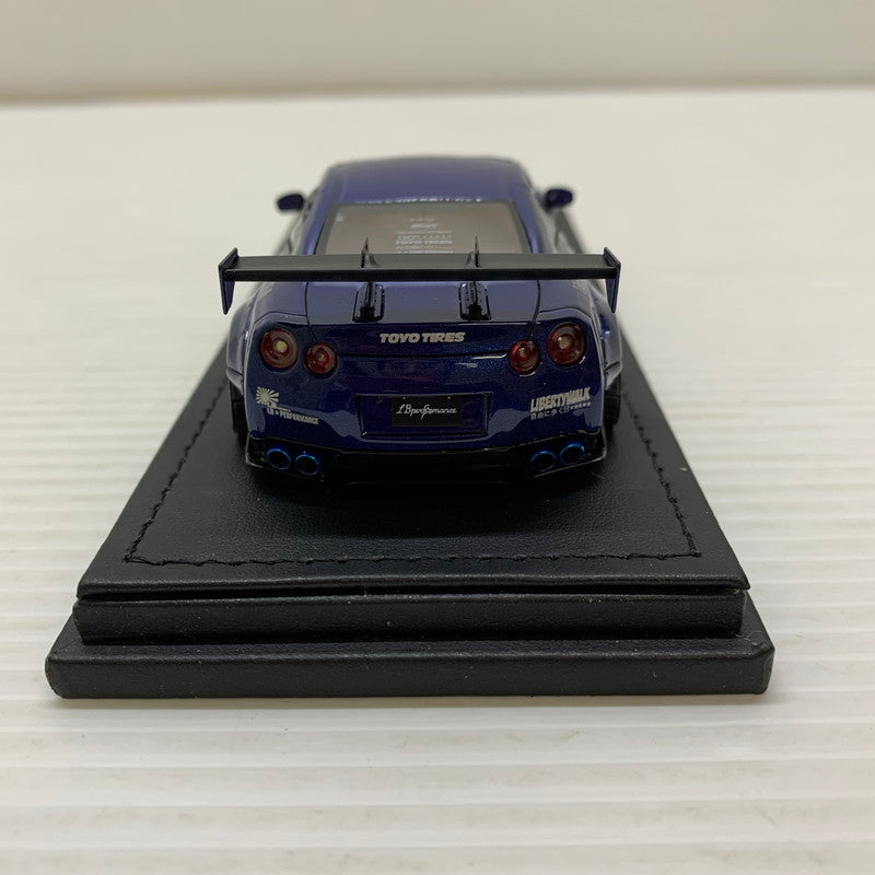【中古品】 イグニッションモデル 1/43 LB-WORKS GT-R R35 ブルーメタリック IG0787 リバティーウォーク ミニカー 061-260401-AS-9-min 万代Net店
