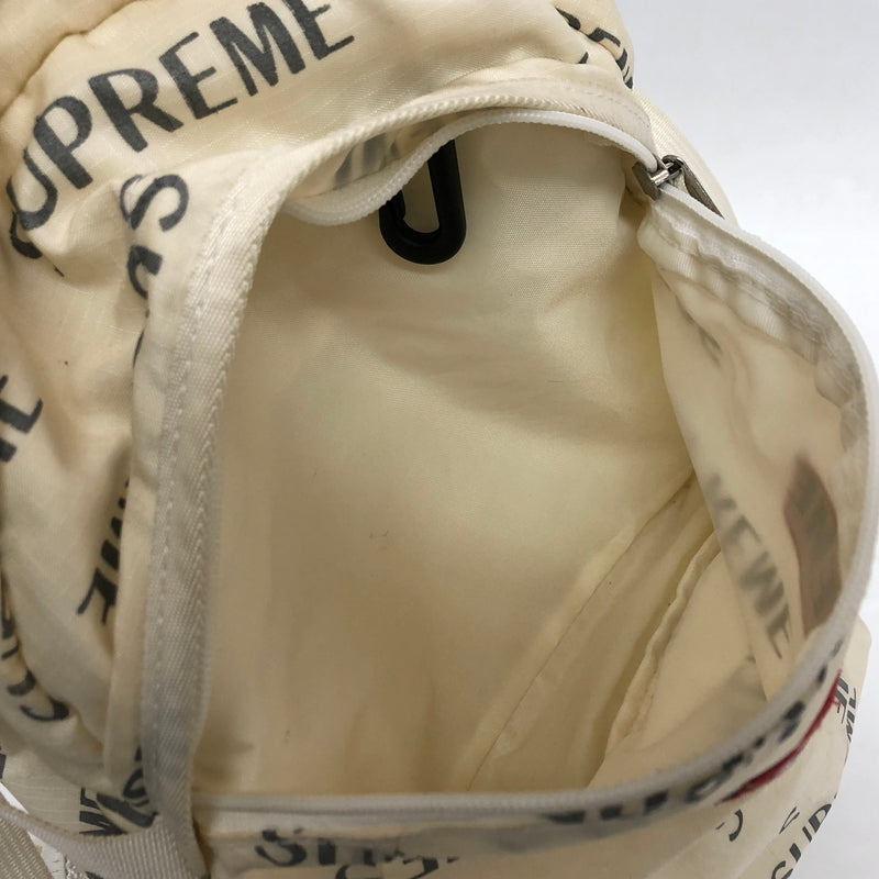 【ジャンク品】【メンズ/レディース】 SUPREME シュプリーム 16AW 3M REFLECTIVE REPEAT BACKPACK バックパック リュック バッグ 鞄 149-260805-rs-10-fur カラー：ホワイト 万代Net店