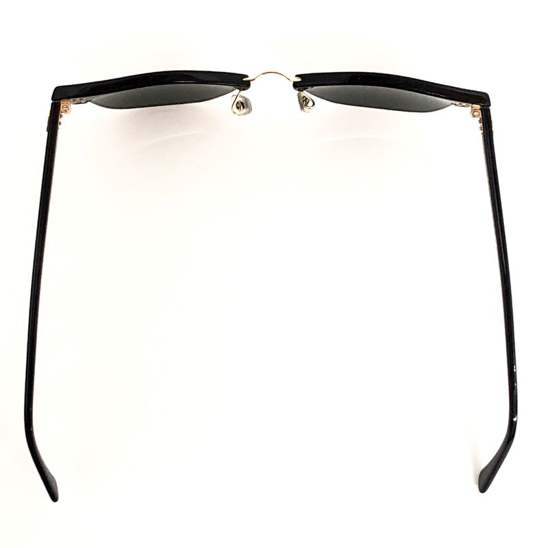 【現状渡し品】【メンズ/レディース】 RAY-BAN レイバン CLUBMASTER SUNGLASSES RB3016 サングラス アイウェア アクセサリー 203-260521-rs-03-fur サイズ：51ロ21-145 カラー：ブラック/ゴールド/グリーン系 万代Net店