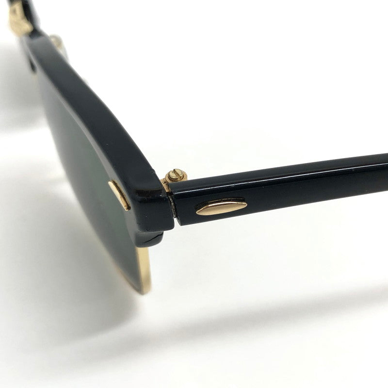 【現状渡し品】【メンズ/レディース】 RAY-BAN レイバン CLUBMASTER SUNGLASSES RB3016 サングラス アイウェア アクセサリー 203-260521-rs-03-fur サイズ：51ロ21-145 カラー：ブラック/ゴールド/グリーン系 万代Net店