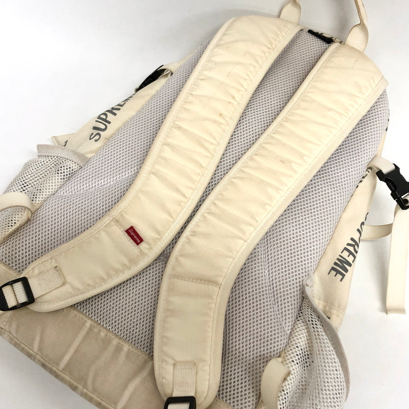 【ジャンク品】【メンズ/レディース】 SUPREME シュプリーム 16AW 3M REFLECTIVE REPEAT BACKPACK バックパック リュック バッグ 鞄 149-260805-rs-10-fur カラー：ホワイト 万代Net店