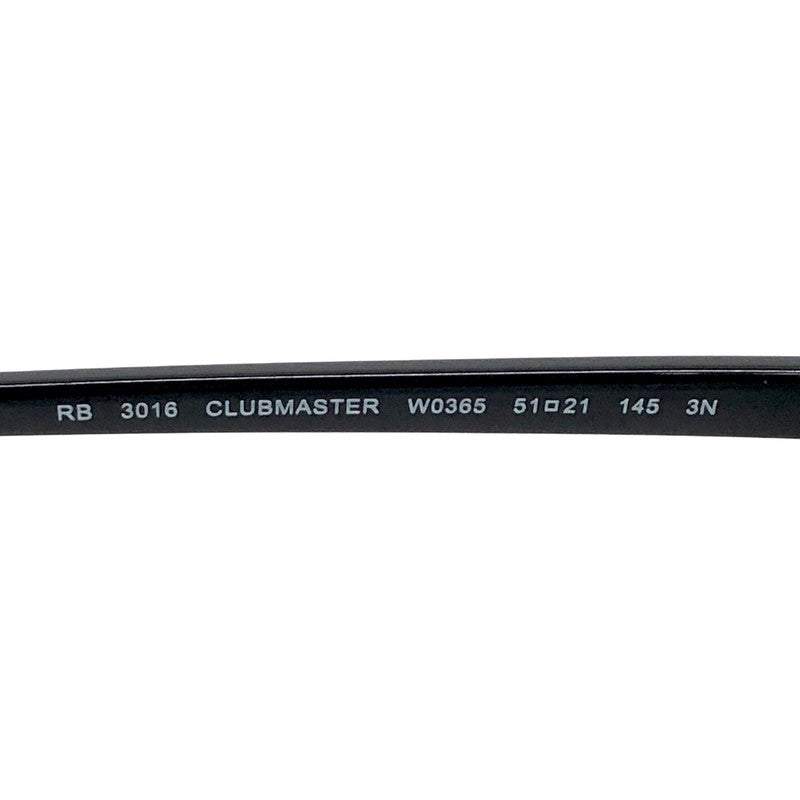 【現状渡し品】【メンズ/レディース】 RAY-BAN レイバン CLUBMASTER SUNGLASSES RB3016 サングラス アイウェア アクセサリー 203-260521-rs-03-fur サイズ：51ロ21-145 カラー：ブラック/ゴールド/グリーン系 万代Net店
