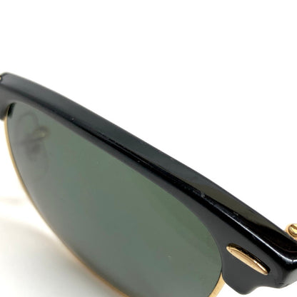 【現状渡し品】【メンズ/レディース】 RAY-BAN レイバン CLUBMASTER SUNGLASSES RB3016 サングラス アイウェア アクセサリー 203-260521-rs-03-fur サイズ：51ロ21-145 カラー：ブラック/ゴールド/グリーン系 万代Net店