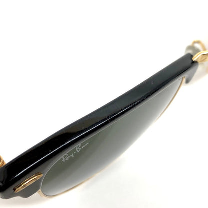 【現状渡し品】【メンズ/レディース】 RAY-BAN レイバン CLUBMASTER SUNGLASSES RB3016 サングラス アイウェア アクセサリー 203-260521-rs-03-fur サイズ：51ロ21-145 カラー：ブラック/ゴールド/グリーン系 万代Net店