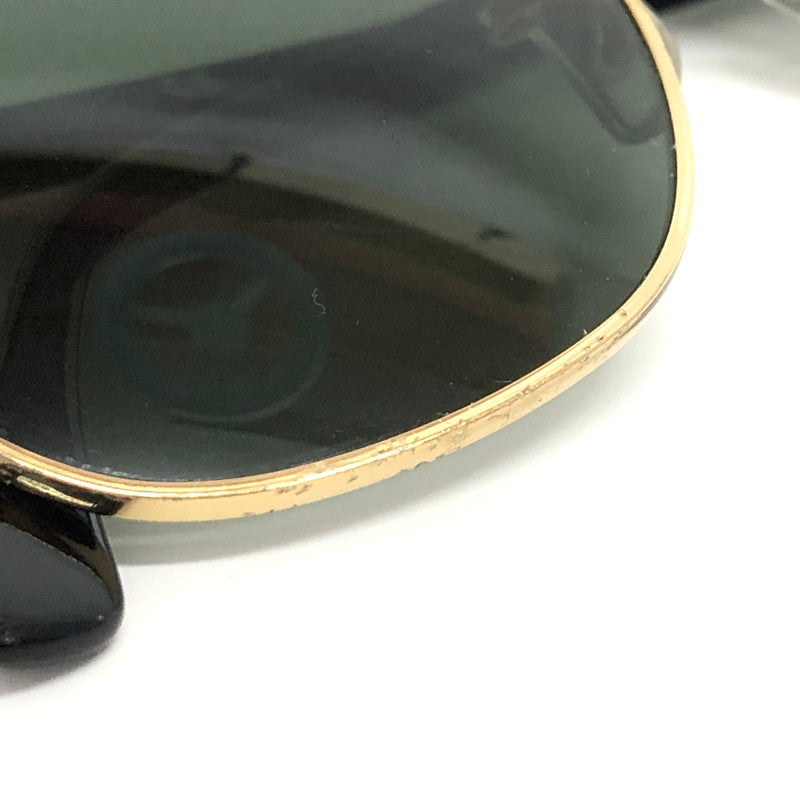 【現状渡し品】【メンズ/レディース】 RAY-BAN レイバン CLUBMASTER SUNGLASSES RB3016 サングラス アイウェア アクセサリー 203-260521-rs-03-fur サイズ：51ロ21-145 カラー：ブラック/ゴールド/グリーン系 万代Net店