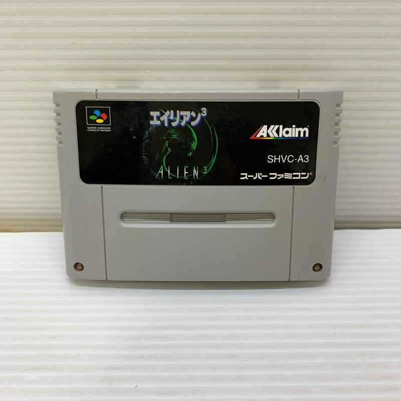 【現状渡し品】 SFC エイリアン3 アクレイムジャパン アクションゲーム レトロゲーム 本体のみ CERO:記載なし 023-260215-AS-6-min 万代Net店