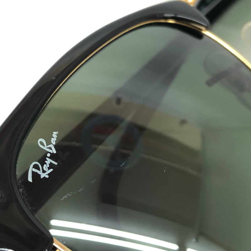 【現状渡し品】【メンズ/レディース】 RAY-BAN レイバン CLUBMASTER SUNGLASSES RB3016 サングラス アイウェア アクセサリー 203-260521-rs-03-fur サイズ：51ロ21-145 カラー：ブラック/ゴールド/グリーン系 万代Net店