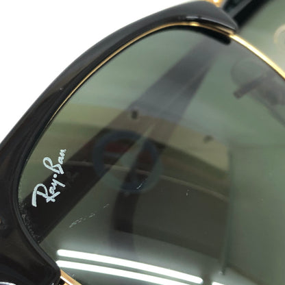 【現状渡し品】【メンズ/レディース】 RAY-BAN レイバン CLUBMASTER SUNGLASSES RB3016 サングラス アイウェア アクセサリー 203-260521-rs-03-fur サイズ：51ロ21-145 カラー：ブラック/ゴールド/グリーン系 万代Net店