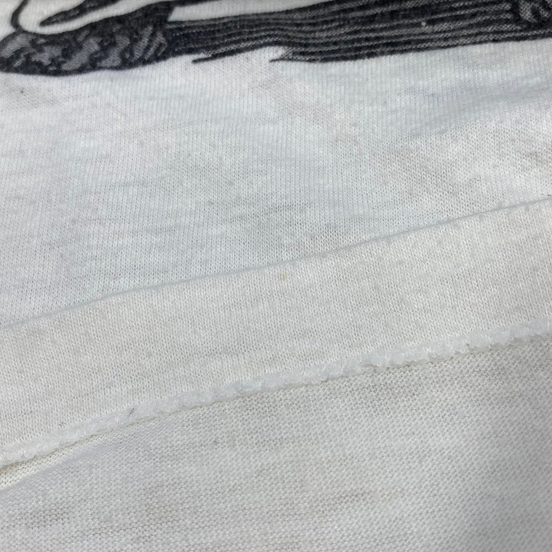 【中古品】【メンズ】 VINTAGE USA製 シングル GULF RINGER SS TEE ガルフ リンガー ショートスリーブ Tシャツ トップス 146-260725-kh-10-izu サイズ：M カラー：ホワイト×オレンジ 万代Net店