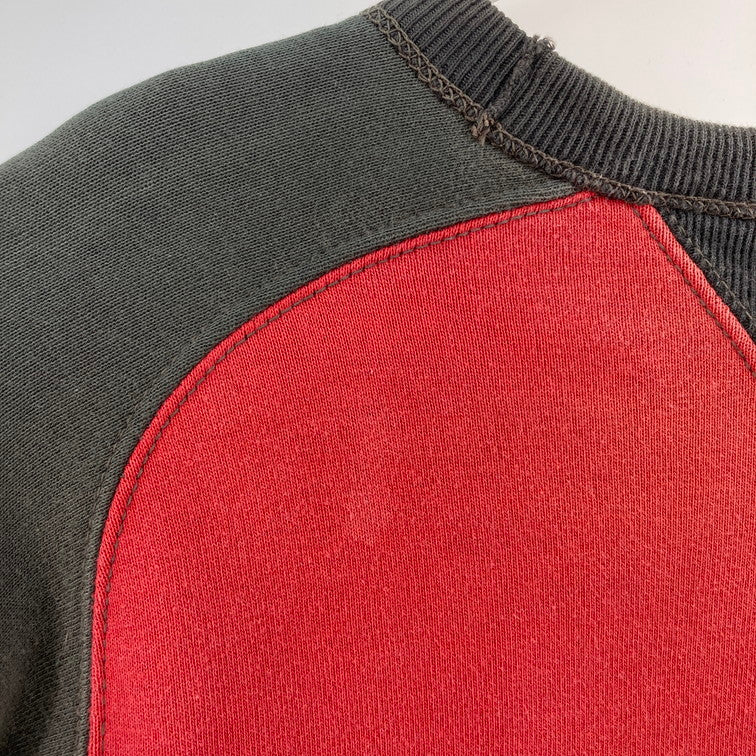 【中古品】【メンズ】 THE FLAT HAED L/S SW スウェット 145-260213-WA-02-iwa サイズ：M カラー：レッド グレー 万代Net店