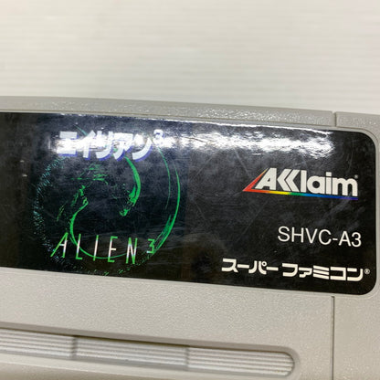 【現状渡し品】 SFC エイリアン3 アクレイムジャパン アクションゲーム レトロゲーム 本体のみ CERO:記載なし 023-260215-AS-6-min 万代Net店