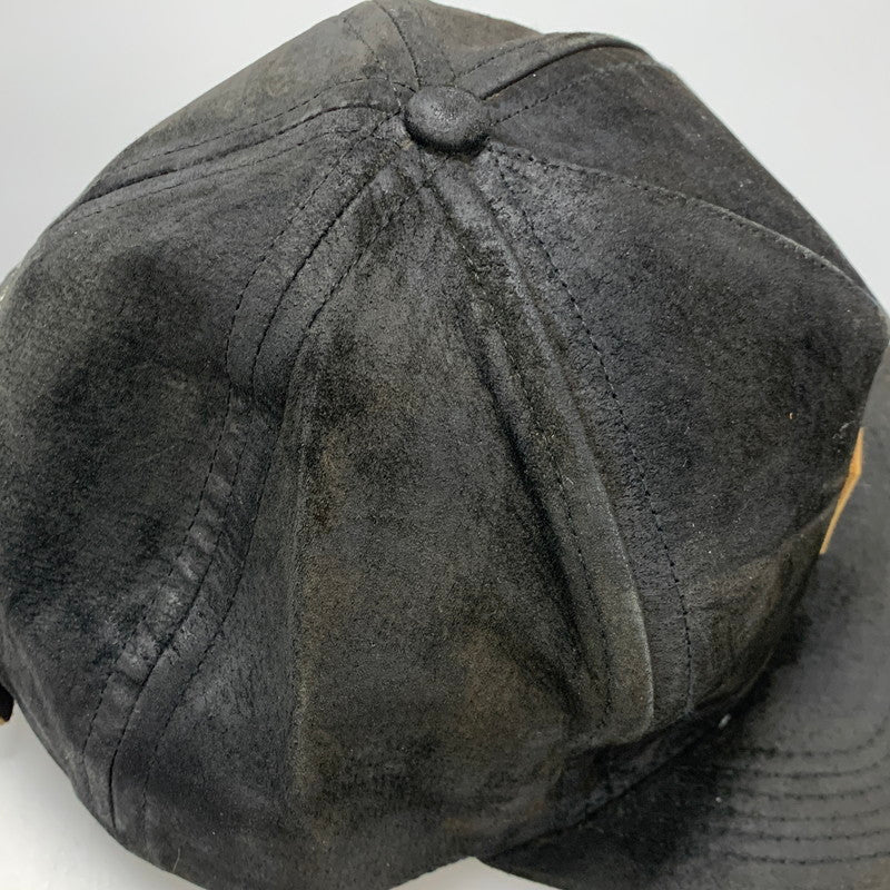 【中古品】【メンズ】 SUEDE 5 PANEL CAP スウェード 5パネル キャップ 帽子 185-260121-kh-02-izu サイズ：F カラー：ブラック 万代Net店