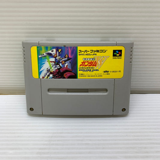 【現状渡し品】 SFC 新機動戦記ガンダムW ENDLESS DUEL ナツメ 格闘ゲーム レトロゲーム 本体のみ CERO:記載なし 023-260215-AS-7-min 万代Net店