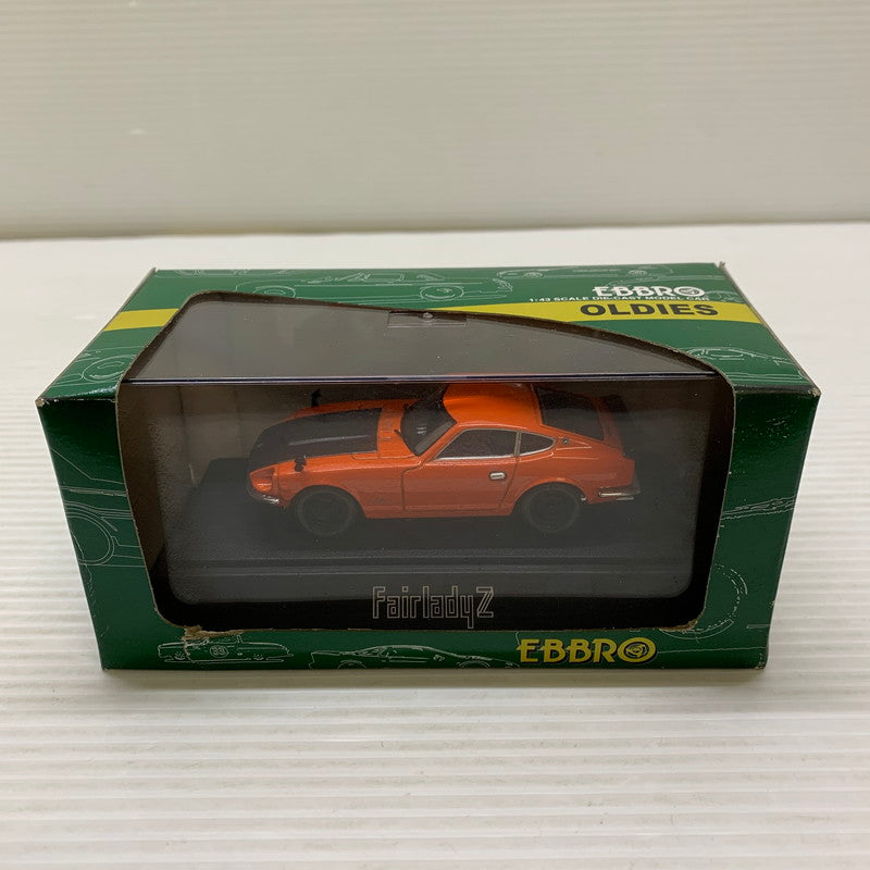 【現状渡し品】 EBBRO 日産 フェアレディ Z432R 1/43スケール オレンジ×メタリックグレー ミニカー 061-260401-AS-12-min 万代Net店
