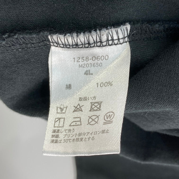 【中古品】【メンズ】 絡繰魂 L/S TEE 長袖Tシャツ 145-260213-WA-06-iwa サイズ：4L カラー：ブラック 万代Net店