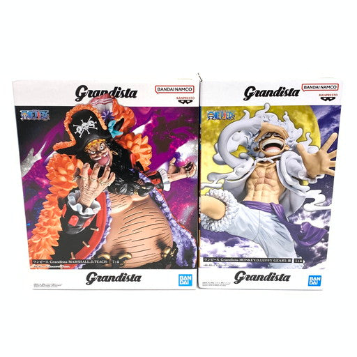 【未使用品】 BANDAI ワンピース Grandista ティーチ/ルフィー ２点セット 048-260807-mo-01-fur 万代Net店