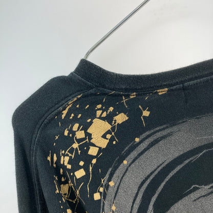 【中古品】【メンズ】 絡繰魂 L/S TEE 長袖Tシャツ 145-260213-WA-06-iwa サイズ：4L カラー：ブラック 万代Net店