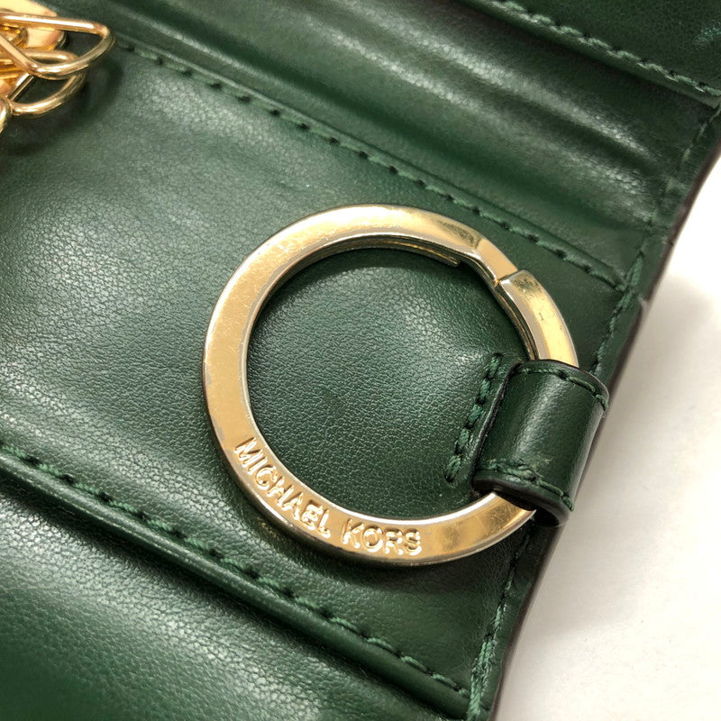 【中古品】【レディース】 Michael Kors マイケルコース 32F1GGRN0L キーケース 小銭入れ コインケース キーリング 鍵 小物入れ 200-240610-rs-05-fur カラー：グリーン 万代Net店