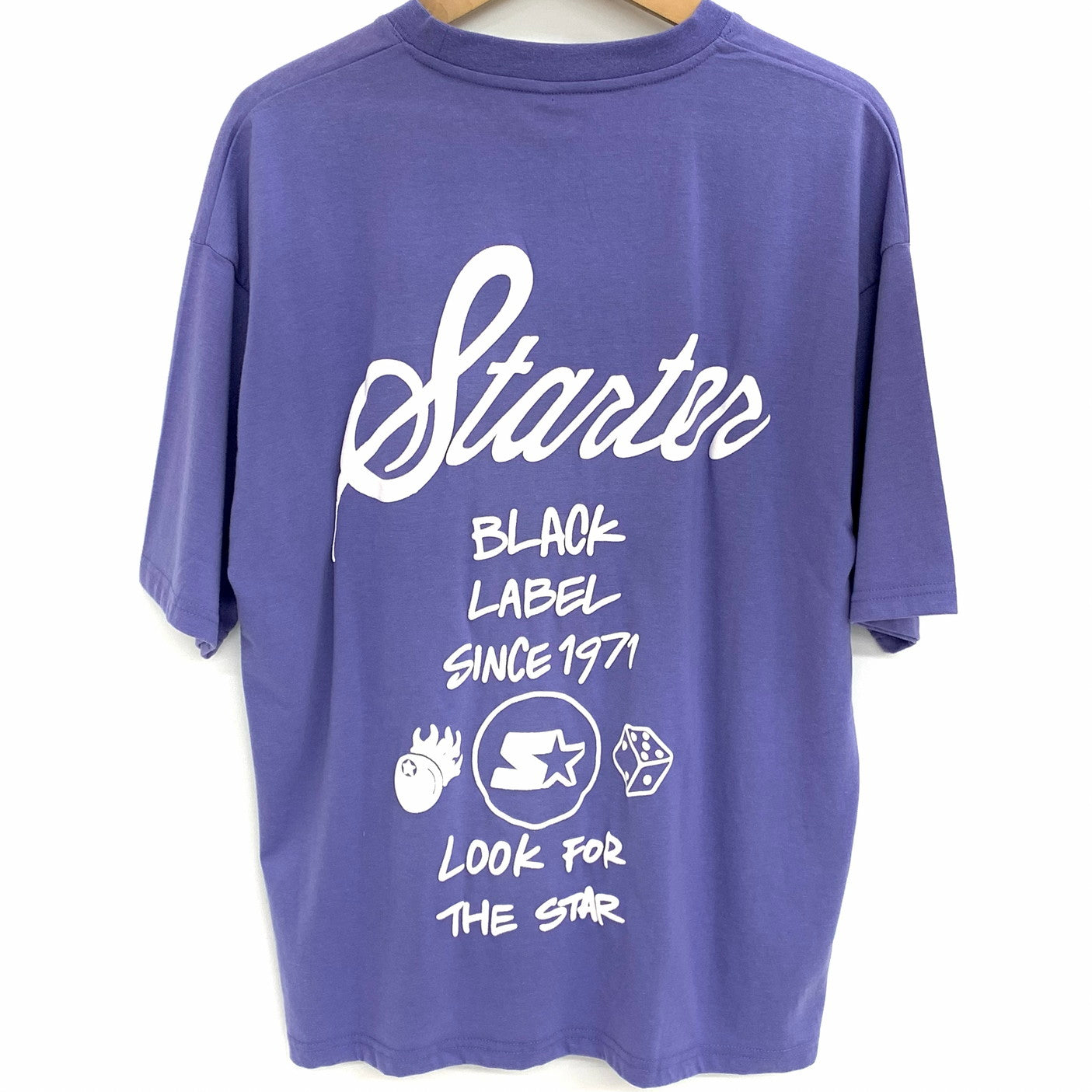 【中古品】【メンズ】 STARTER BLACK LABEL スターターブラックレーベル S/S Tee 半袖 プリント Tシャツ 150-260320-ea-01-fur サイズ：M カラー：パープル 万代Net店